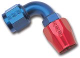 Russell Performance -12 AN Red/Blue 90 Degree Full Flow Hose End thumbnail 4