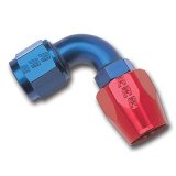 Russell Performance -20 AN Red/Blue 90 Degree Full Flow Hose End thumbnail 1