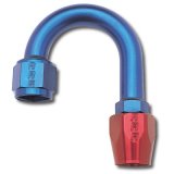 Russell Performance -6 AN Red/Blue 180 Degree Full Flow Hose End (1in Centerline Radius) thumbnail 1