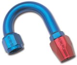 Russell Performance -6 AN Red/Blue 180 Degree Full Flow Hose End (1in Centerline Radius) thumbnail 6