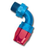 Russell Performance -8 AN Red/Blue 90 Degree Full Flow Swivel Pipe Thread Hose End (With 1/2in NPT) thumbnail 1