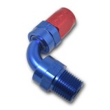 Russell Performance -12 AN Red/Blue 90 Deg Full Flow Swivel Pipe Thread Hose End (With 1/2in NPT) thumbnail 7