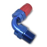 Russell Performance -6 AN Red/Blue 90 Degree Full Flow Swivel Pipe Thread Hose End (With 1/8in NPT) thumbnail 7