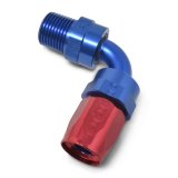 Russell Performance -10 AN Red/Blue 90 Deg Full Flow Swivel Pipe Thread Hose End (With 3/8in NPT) thumbnail 5