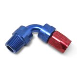 Russell Performance -10 AN Red/Blue 90 Deg Full Flow Swivel Pipe Thread Hose End (With 3/8in NPT) thumbnail 6