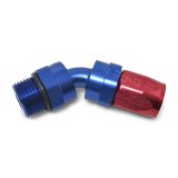 Russell Performance -10 AN Red/Blue 45 Degree Swivel Dry Sump Hose End (-8 Port 3/4in-16 Thread) thumbnail 6