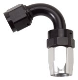 Russell Performance -8 AN Black/Silver 120 Degree Tight Radius Full Flow Swivel Hose End thumbnail 8