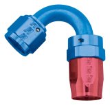 Russell Performance -10 AN Red/Blue 120 Degree Full Flow Swivel Hose End (With 15/16in Radius) thumbnail 4