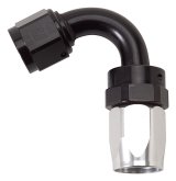 Russell Performance -10 AN Black/Silver 120 Degree Tight Radius Full Flow Swivel Hose End thumbnail 3