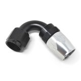 Russell Performance -10 AN Black/Silver 120 Degree Tight Radius Full Flow Swivel Hose End thumbnail 6