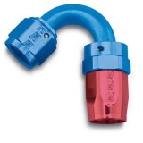 Russell Performance -12 AN Red/Blue 120 Degree Full Flow Swivel Hose End (With 1-1/8in Radius) thumbnail 1