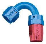 Russell Performance -12 AN Red/Blue 120 Degree Full Flow Swivel Hose End (With 1-1/8in Radius) thumbnail 3