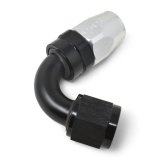 Russell Performance -12 AN Black/Silver 120 Degree Tight Radius Full Flow Swivel Hose End thumbnail 7