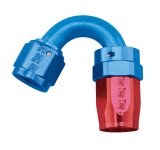 Russell Performance -6 AN Red/Blue 150 Degree Full Flow Swivel Hose End (With 9/16in Radius) thumbnail 1