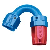 Russell Performance -6 AN Red/Blue 150 Degree Full Flow Swivel Hose End (With 9/16in Radius) thumbnail 4