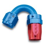 Russell Performance -12 AN Red/Blue 150 Degree Full Flow Swivel Hose End (With 1-1/8in Radius) thumbnail 1