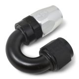 Russell Performance -6 AN Black/Silver 180 Degree Tight Radius Full Flow Swivel Hose End thumbnail 4