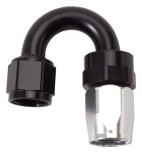 Russell Performance -6 AN Black/Silver 180 Degree Tight Radius Full Flow Swivel Hose End thumbnail 7