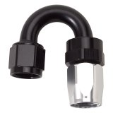 Russell Performance -8 AN Black/Silver 180 Degree Tight Radius Full Flow Swivel Hose End thumbnail 4