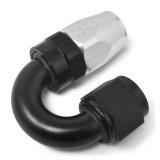 Russell Performance -8 AN Black/Silver 180 Degree Tight Radius Full Flow Swivel Hose End thumbnail 5