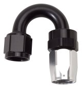 Russell Performance -10 AN Black/Silver 180 Degree Tight Radius Full Flow Swivel Hose End thumbnail 8
