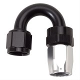 Russell Performance -12 AN Black/Silver 180 Degree Tight Radius Full Flow Swivel Hose End thumbnail 1