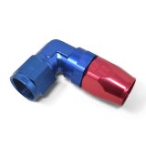 Russell Performance -8 AN Red/Blue 90 Degree Forged Aluminum Swivel Hose End thumbnail 7