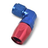 Russell Performance -10 AN Red/Blue 90 Degree Forged Aluminum Swivel Hose End thumbnail 5