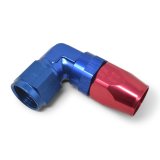 Russell Performance -10 AN Red/Blue 90 Degree Forged Aluminum Swivel Hose End thumbnail 7
