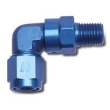 Russell Performance -12 AN 90 Degree Female to Male 1/2in Swivel NPT Fitting thumbnail 2