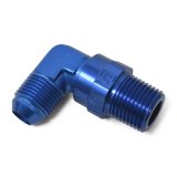 Russell Performance -8 AN 90 Degree Male to Male 1/4in Swivel NPT Fitting thumbnail 6