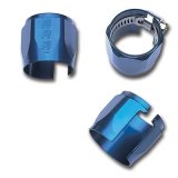 Russell Performance -4 AN Anodized Blue Tube Seal Hose End For 1/4in Vacuum Hose thumbnail 1