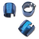 Russell Performance -8 AN Anodized Blue Tube Seal Hose End For 3/8in Fuel Hose thumbnail 1