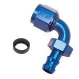 Russell Performance -6 AN Twist-Lok 90 Degree Hose End (Blue) thumbnail 1