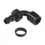 Russell Performance -6 AN Twist-Lok 90 Degree Hose End (Black) thumbnail 2
