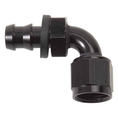 Russell Performance -8 AN Twist-Lok 90 Degree Hose End (Black) thumbnail 2