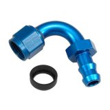Russell Performance -8 AN Twist-Lok 120 Degree Hose End (3/4in Radius) thumbnail 1