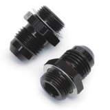 Russell Performance -6 AN Carb Adapter Fittings (2 pcs.) Black thumbnail 2
