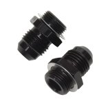 Russell Performance -6 AN Carb Adapter Fittings (2 pcs.) Black thumbnail 4