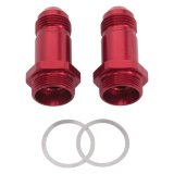 Russell Performance -8 AN Carb Adapter Fittings (2 pcs.) (Red) thumbnail 3