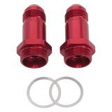 Russell Performance -8 AN Carb Adapter Fittings (2 pcs.) (Red) thumbnail 4