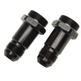 Russell Performance -8 AN Carb Adapter Fittings (2 pcs.) (Black) thumbnail 4