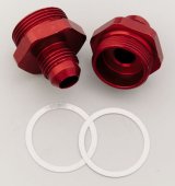 Russell Performance -6 AN Carb Adapter Fittings (2 pcs.) (Red) thumbnail 2
