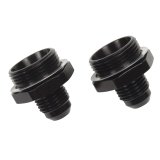 Russell Performance -6 AN Carb Adapter Fittings (2 pcs.) (Black) thumbnail 4