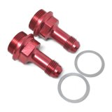 Russell Performance 7/8in -20 x -6 AN Male Flare Extended (2 pcs.) (Red/Blue) thumbnail 6