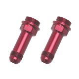 Russell Performance 7/8in -20 x -8 AN Male Flare Extended (2 pcs.) (Red/Blue) thumbnail 4