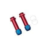 Russell Performance -8 AN Carb Inlet Fittings (2 pcs.) (Red/Blue) thumbnail 3