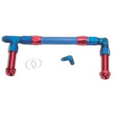 Russell Performance -8 AN to -8 AN Twist-Lok Holley 4150 Dual Inlet Carb Kit (Red/Blue) thumbnail 1