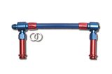 Russell Performance -8 AN to -8 AN Twist-Lok Holley 4150 Dual Inlet Carb Kit (Red/Blue) thumbnail 6
