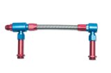 Russell Performance -8 AN to -8 AN ProFlex Holley 4500 Dual Inlet Carb Kit (Red/Blue) thumbnail 4